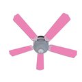Emblem 52 in. New Kids Room Decor Ceiling Fan; Hot Pink EM983736
